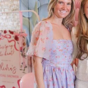 Abercrombie Floral Puff Sleeve Dress